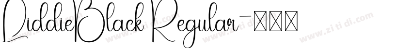 LiddieBlack Regular字体转换